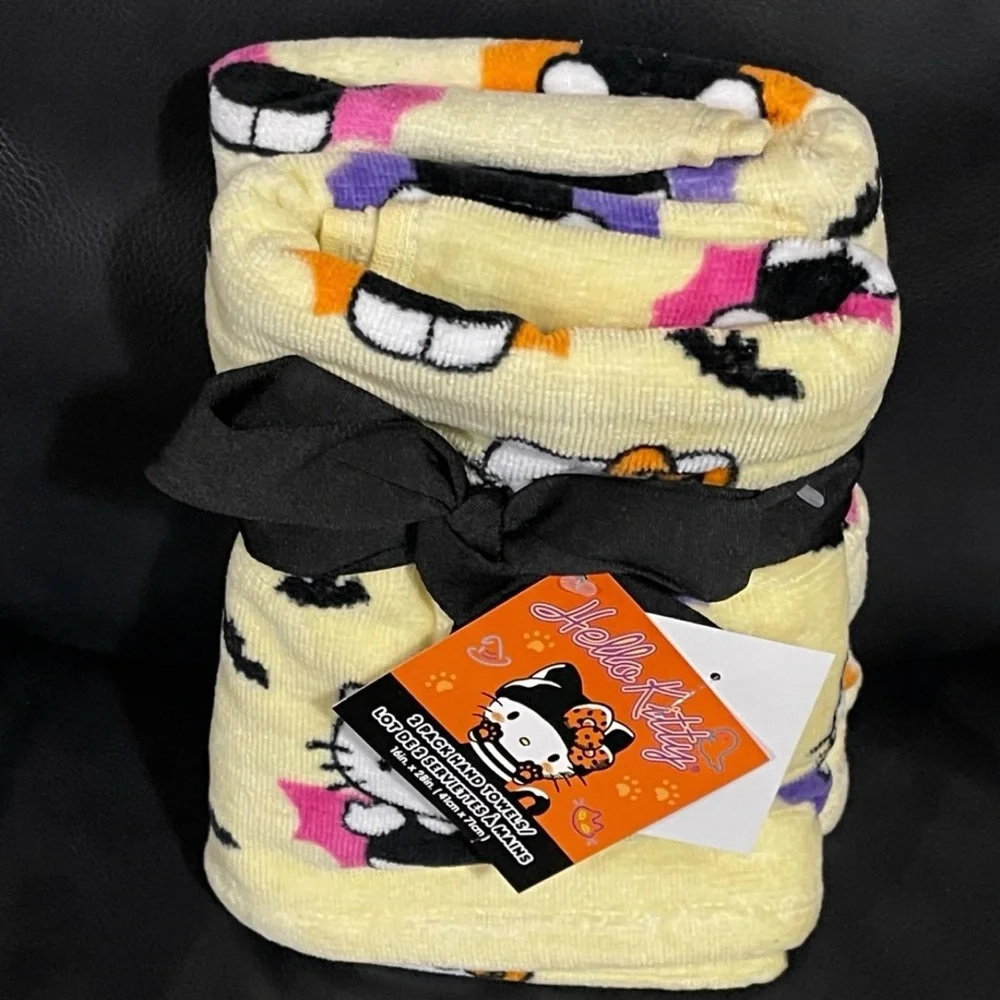 Halloween Hello Kitty Hand Towels, Set of 2